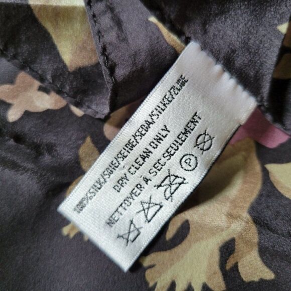 EUC VINTAGE LIZ CLAIBORNE FLORAL 100% SILK HANKY - Picture 8 of 10